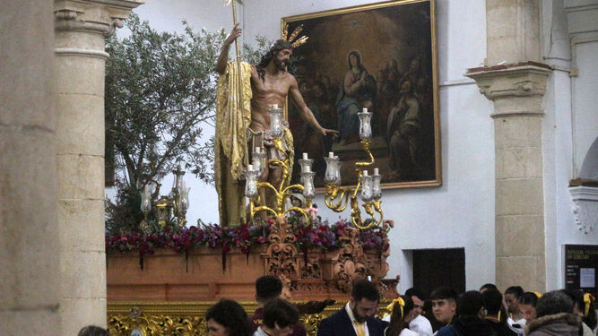 Cristo de la Victoria en el interior de San Sebastián